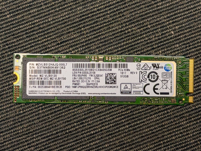 Samsung PM981 NVMe M.2 2280 512 Gt PCIe Gen3 x4 TLC SSD-levy