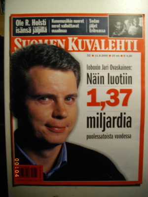 Suomen Kuvalehti Nro 32/2000. (13.3)