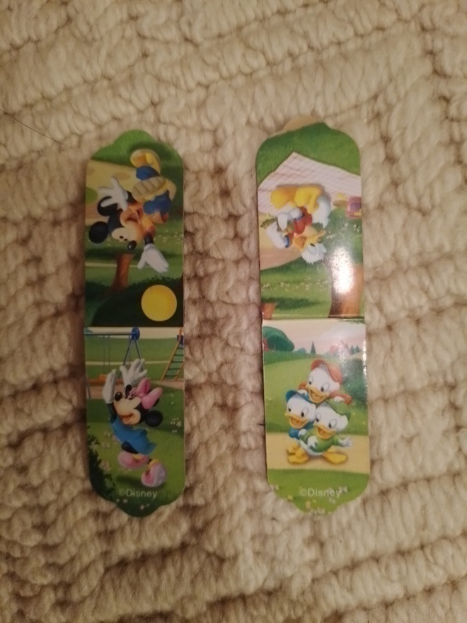 Aku Ankka magneetit, 2kpl, hyväkuntoiset