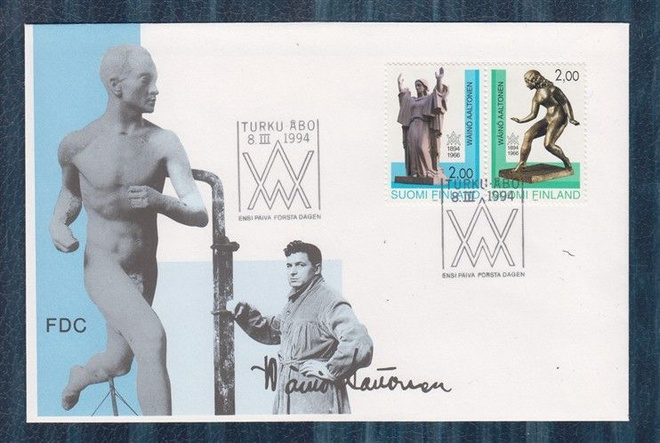 FDC Wäinö Aaltonen 1894-1966 Turku 8.3.1994