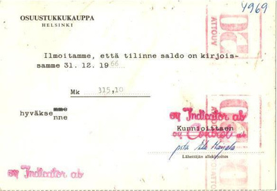 FIRMAKORTTI INDIENTOR HELSINKI