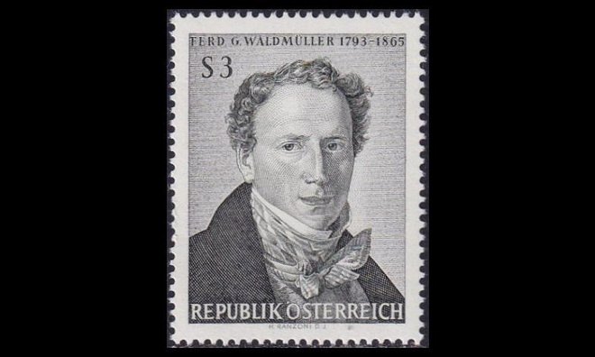 Itävalta 1193 ** Taiteilija Ferdinand Georg Waldmüller (19