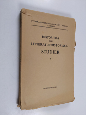 Historiska och litteraturhistoriska studier 9