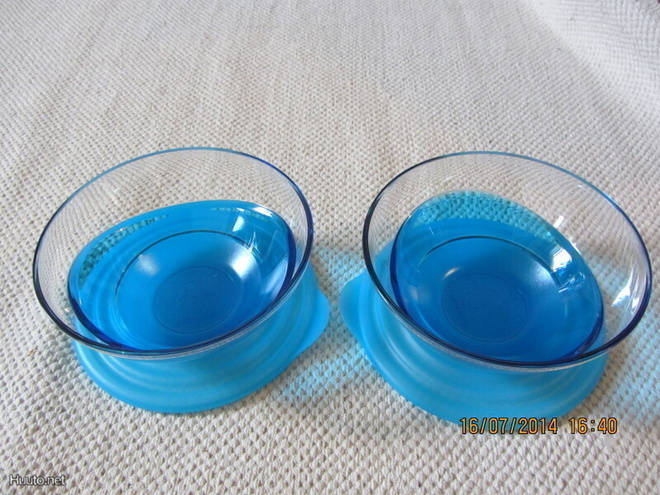 Tupperware Elegance tarjoilukulho 6dl(2), kirk-turkoosi,uusi
