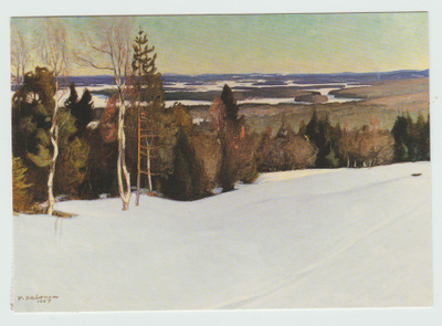 Pekka Halonen : Talvimaisema 1907 (T)