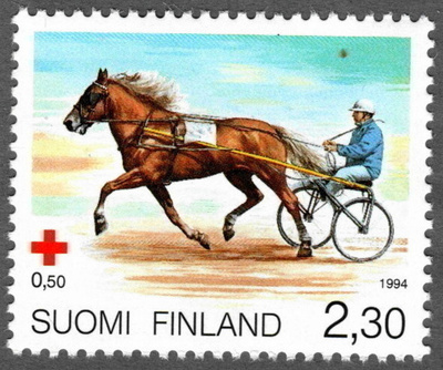 1994 Punainen risti 2,30mk + 0,50 mk, postituore, erä 2