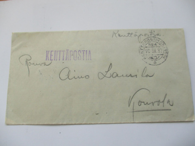 1937 Kenttäpostiharjoituksen kuori