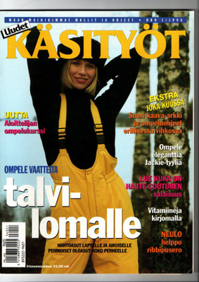 Uudet Käsityöt n:o 1 1996 Kaava-arkki on
