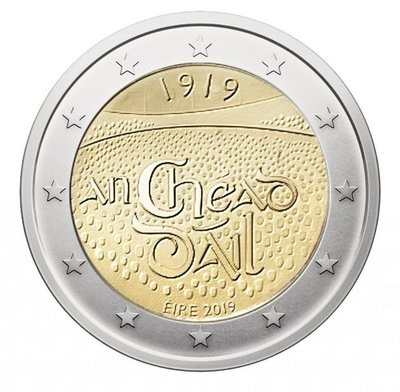 ** IRLANTI 2€ 2019 Dáil Éireann pillerissä **