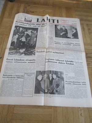 LAHTI LEHTI 289 / 1955 ( sanomalehti )