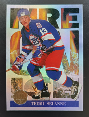 1994-95 Leaf Fire on ice Teemu Selänne