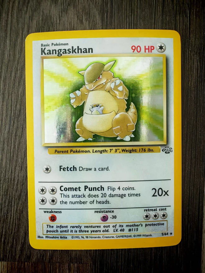 Pokemon kortti Kangaskhan Jungle set holo