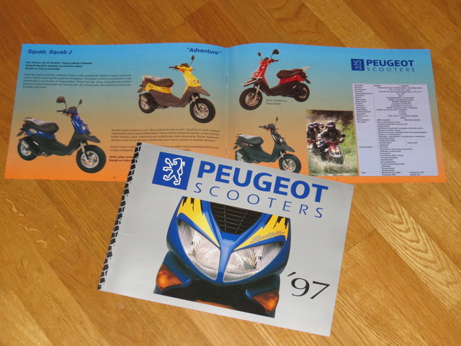 1997 Peugeot skootteri esite - suom - 12 sivua