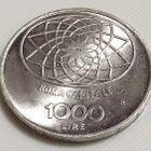 Italia 1000 Lire 1970, hopeakolikko - pikkukuva 3