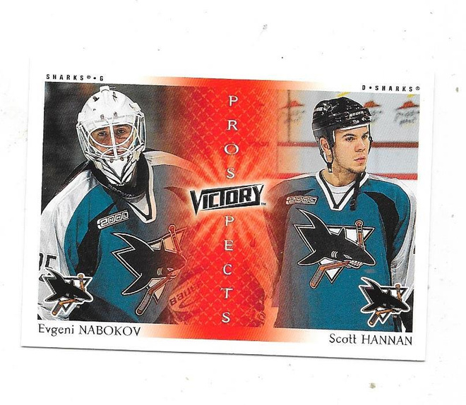 1999-00 UD Victory Prospects #278 Evgeny Nabokov & Hannan RC