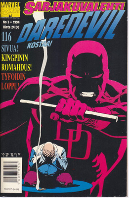 Sarjakuvalehti 3/1994 Daredevil kostaa! - tilinpäätös 1-4/4