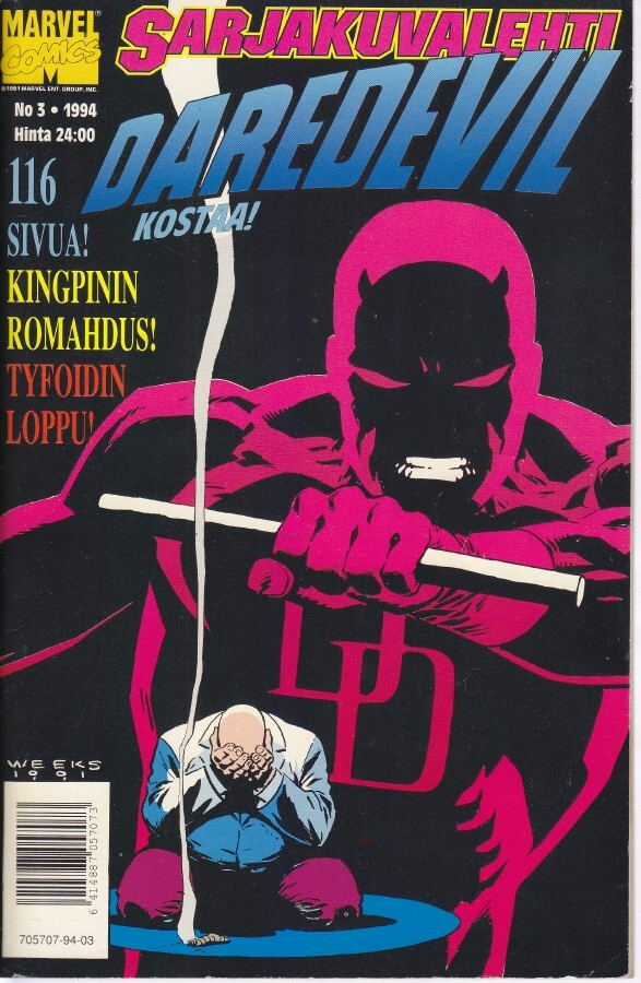 Sarjakuvalehti 3/1994 Daredevil kostaa! - tilinpäätös 1-4/4