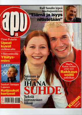 Apu n:o 8 2002 Miss Suomi. Salt Lake City. Sanna & Marco.