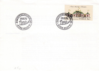RUOTSI 1970 - Fa 701 FDC KUORI