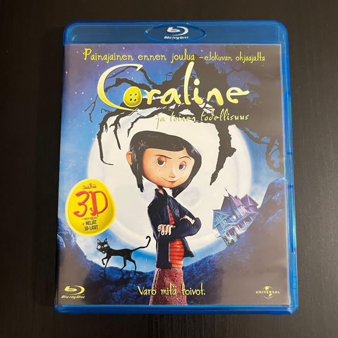 Coraline ja toinen todellisuus (Suomijulkaisu) - Blu-ray