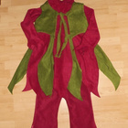 Tinttu fleece keijukainen huppari asukokonaisuus 116cm - pikkukuva 2