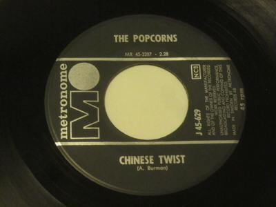 The Popcorns: Zero-Zero  7" single   1962  Ruotsi-rautalanka