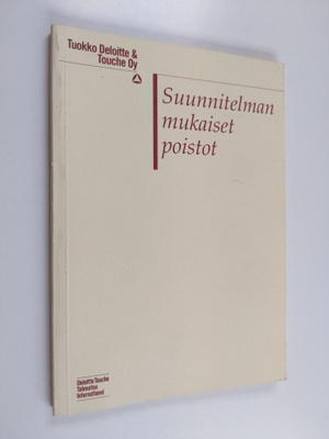 Suunnitelman mukaiset poistot