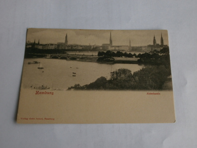 Hamburg, Alsterbassin, vanha mv pk, ei p.