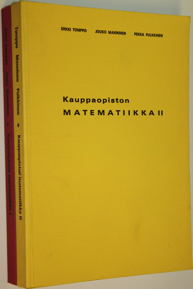 Erkki Tomppo : Kauppaopiston matematiikka 1-2