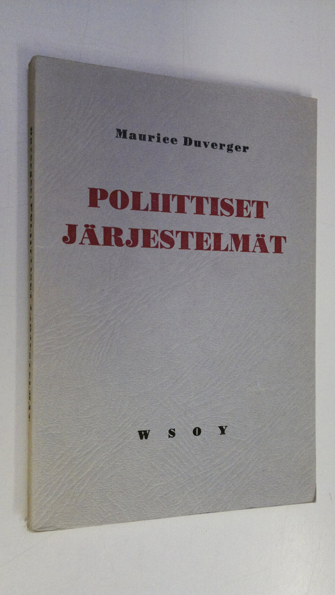 Maurice Duverger : Poliittiset järjestelmät