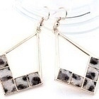 0407 .. Kauniit Kulta Duble Leopard Crystal .. Korvakorut - pikkukuva 1