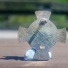 Hopeinen Sotaveteraani merkki. Leimalla 925. Halkaisija - 1 - pikkukuva 3