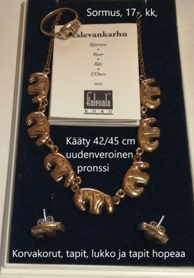 KALEVALA, KARHU -KORUT , KÄÄTY / EI tapit, mutta KOUKUT on