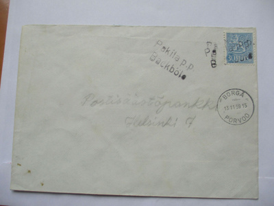 1959 Pakila p.p. (Myrskylä) rivil + Porvoo