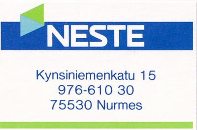 Nurmes, NESTE ,  b420