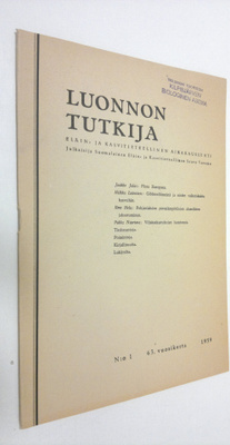 Luonnon tutkija n:o 1/1959