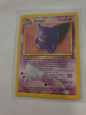 Gengar 20/062 - Fossil set RARE non holo card HP