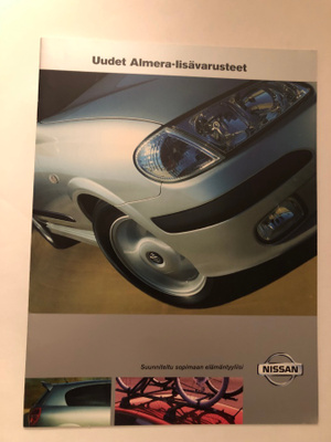Myyntiesite - Nissan Almera  lisävarusteet - 2000