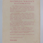 Ester Ståhlberg : Mathilda Wreden testamentti - pikkukuva 2