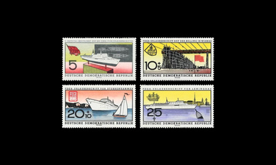 DDR 768-71 ** MS Fritz Heckert -laivan vesillelasku (1960)