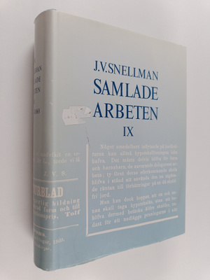 Johan Vilhelm Snellman : Samlade arbeten 9 : 1859-1860