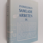 Johan Vilhelm Snellman : Samlade arbeten 9 : 1859-1860 - pikkukuva 1