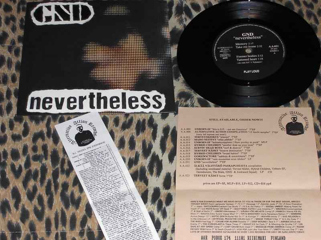 GND nevertheless EP -1993- Rovaniemen BAD RELIGION