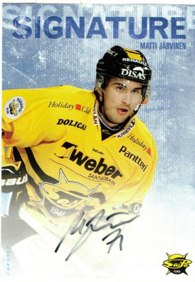 2016-17 Cardset MATTI JÄRVINEN SaiPa Signature nimmari