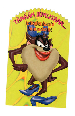 "TÄNÄÄN JUHLITAAN...letkajenkasta lambadaan!" -KORTTI