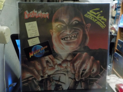 DESTRUCTION - LIVE WITHOUT SENSE GER -89 EX+/EX+ LP