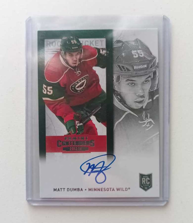 13-14 Contenders Matt Dumba Rookie Ticket Signature