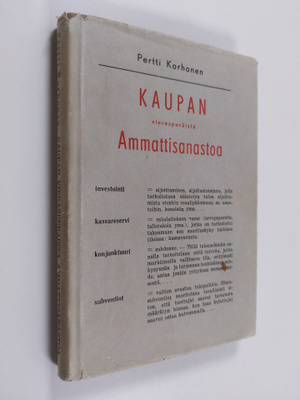 Pertti (toim.) Korhonen : Kaupan vierasperäistä ammattisa...
