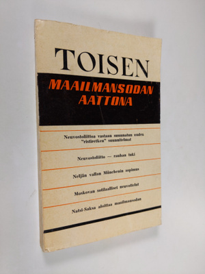Vilnis Sipols : Toisen maailmansodan aattona 1933-1939 : ...