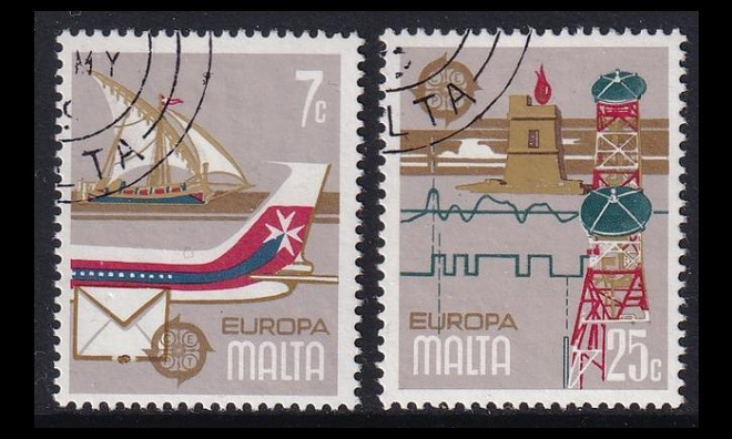 Malta 594-5 o Europa posti- ja telehistoria (1979)